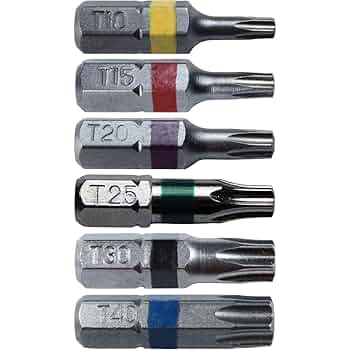 tks アソート 1/4 in. Drive Star Bit Socket Set, 6 Piece